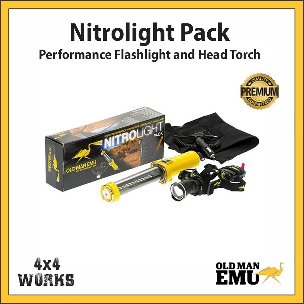Old Man Emu Nitrolight Flash Light & Head Torch Kit