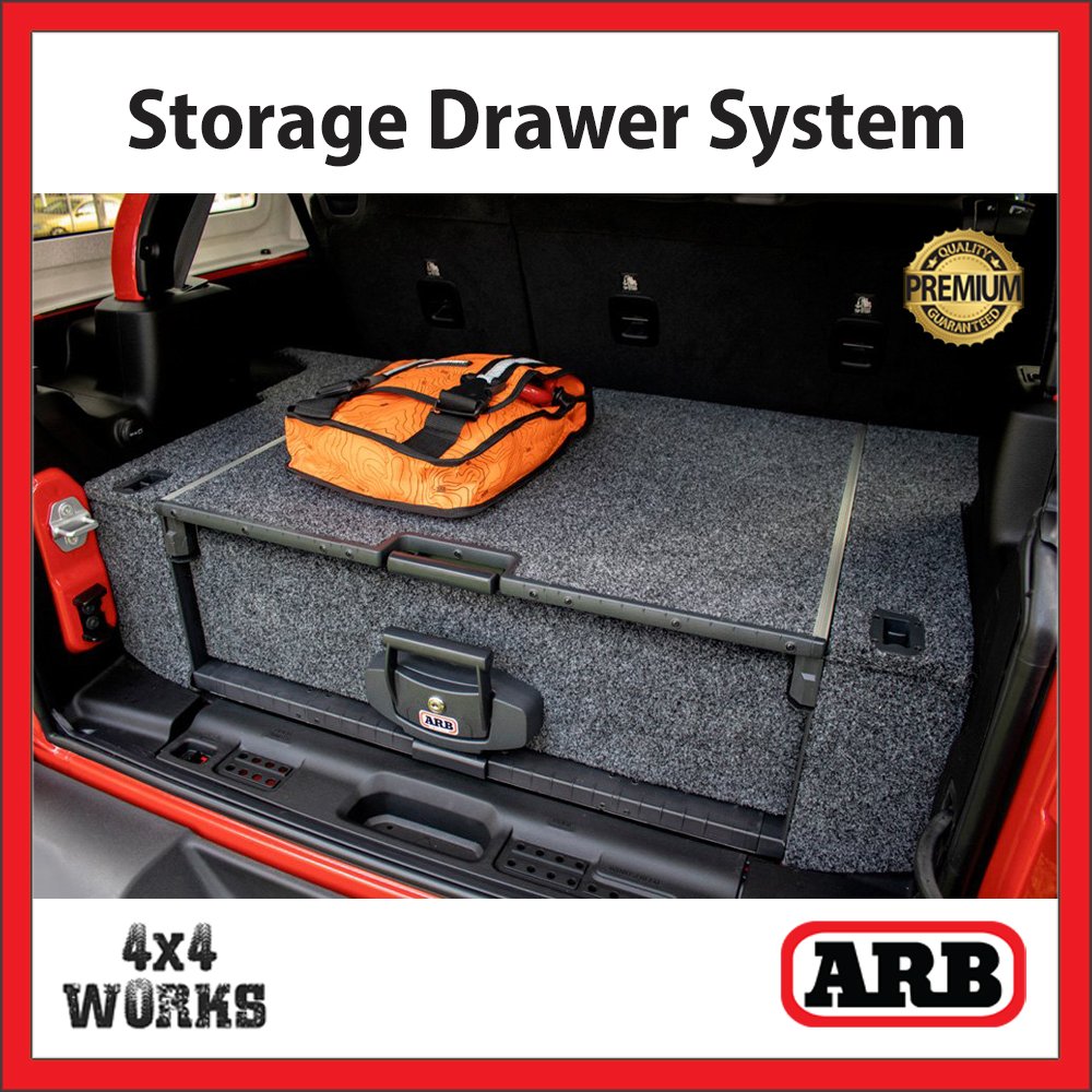 ARB Outback Modular Drawer Storage System Jeep Wrangler JK 2007-18 4 Door  (Plastic Trim Models) - 4x4 Works
