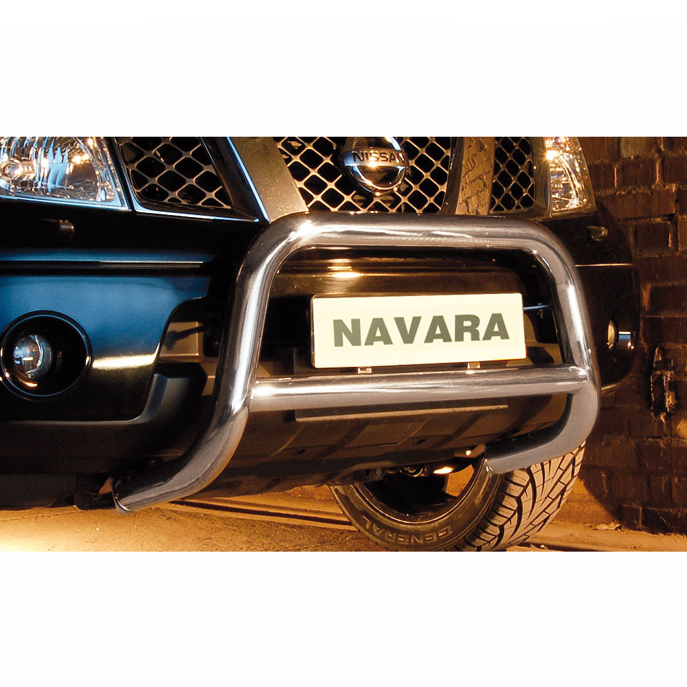 Steeler Stainless Steel A Bar Nissan Navara D40 2005-15 Front Protection