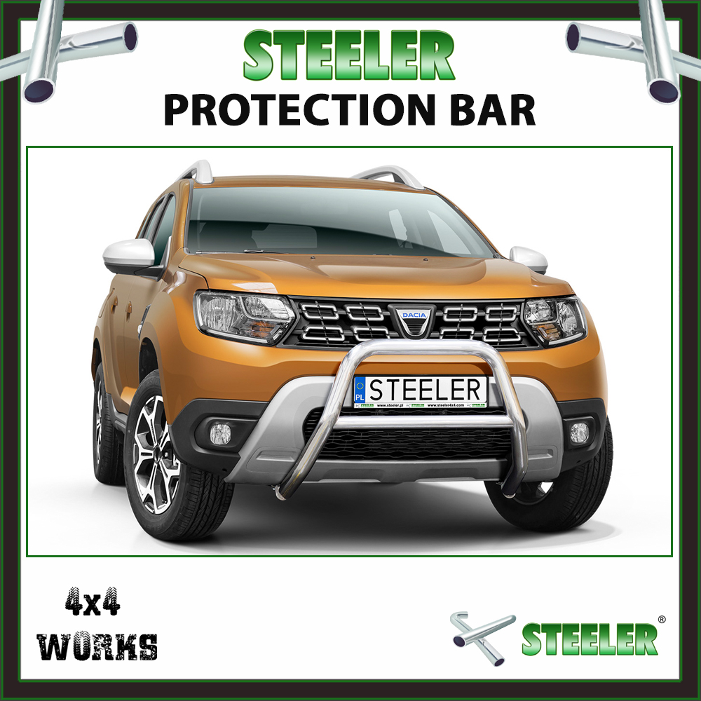 Steeler Stainless Steel A Bar Dacia Duster 2018-on Front Protection