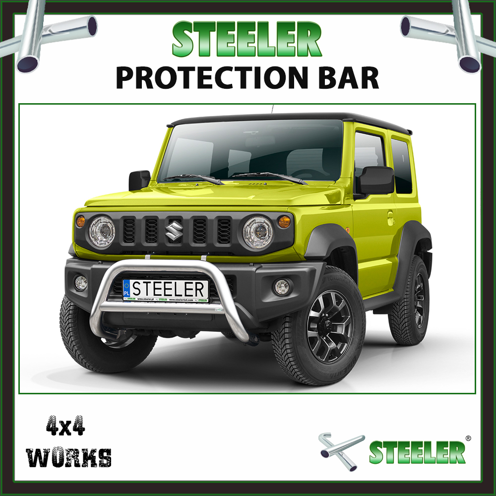 Steeler Stainless Steel A Bar Suzuki Jimny 2018-on Front Protection