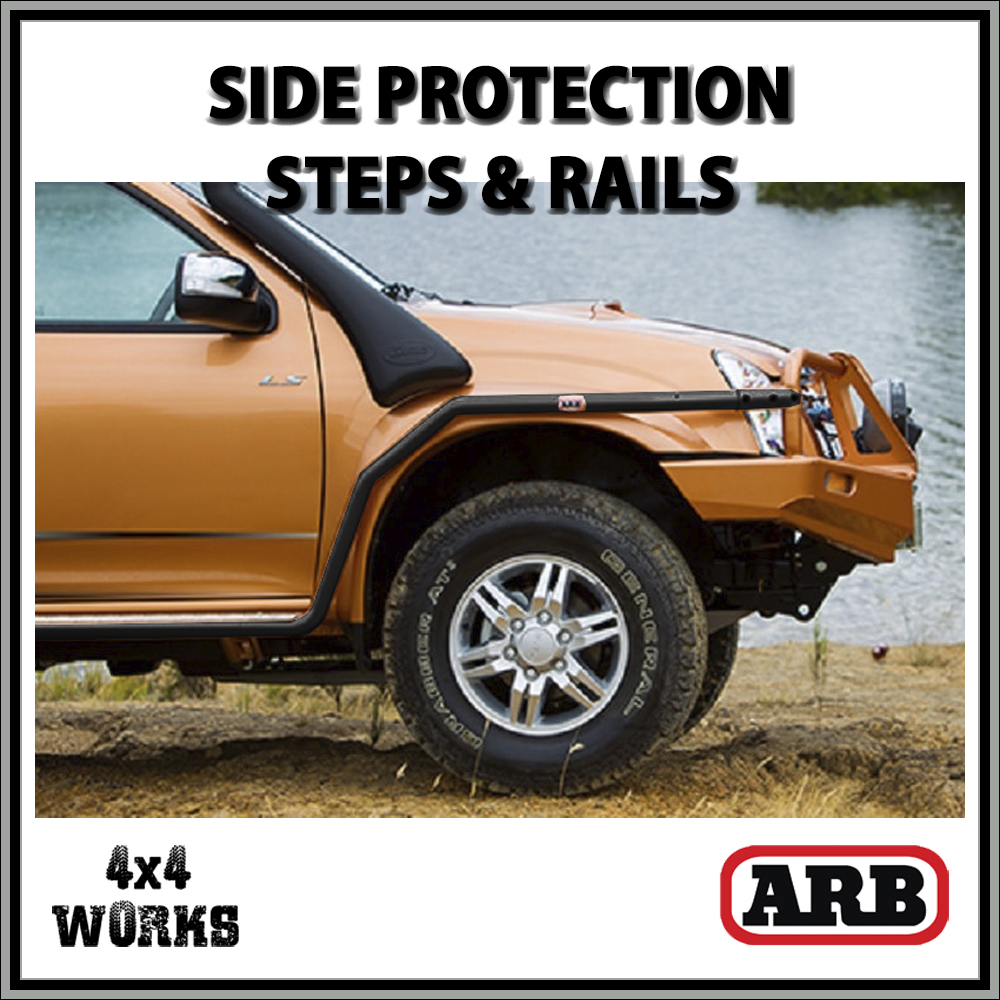 ARB Protection Side Steps and Rails Isuzu D-Max Series 1 2002-12