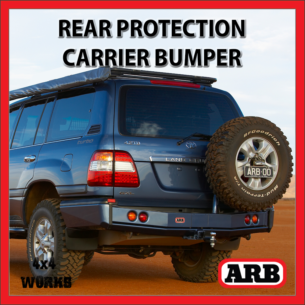ARB Rear Protection Step Tow Bar Bumper and Accessory Carriers Toyota Land Cruiser 100 Series Amazon 1998 07 4x4 Works