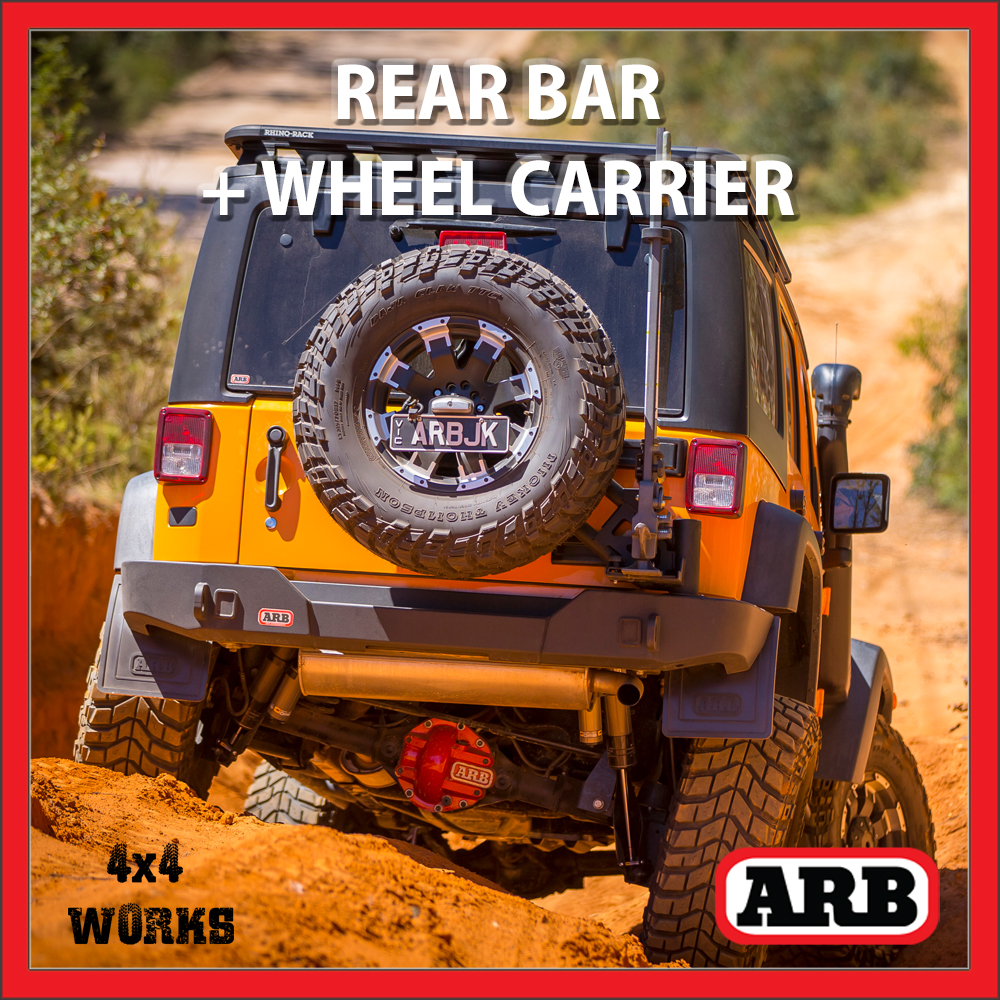 ARB Rear Bar Bumper and Wheel Carrier Jeep Wrangler JK JKU 2007-18 - 4x4  Works